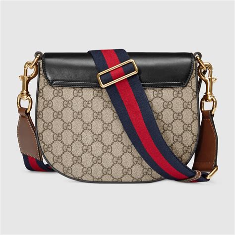 gucci padlock gg supreme medium shoulder bag|genuine gucci padlock bag.